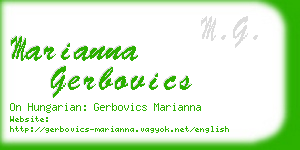 marianna gerbovics business card